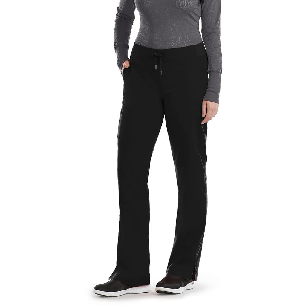 4277 Barco Grey's Anatomy Women's Black Modern Rise Straight Leg Pant