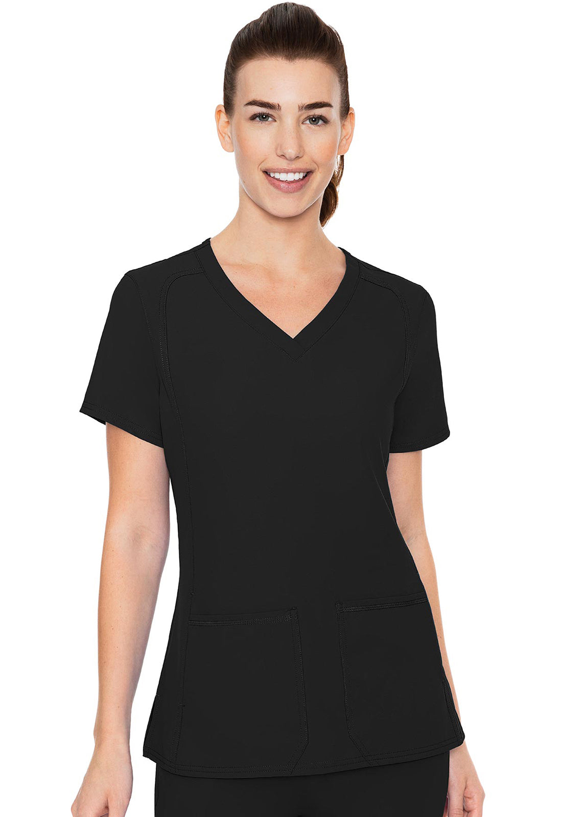 MC2468 Insight Woman's  V-Neck Side Pocket Top