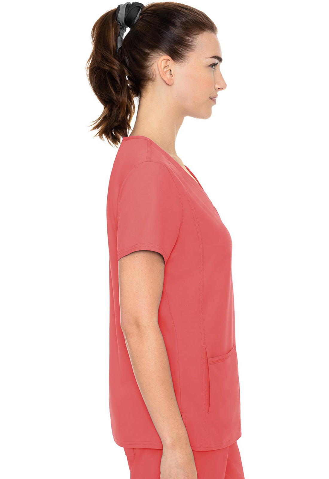 MC2468 Insight Woman's  V-Neck Side Pocket Top