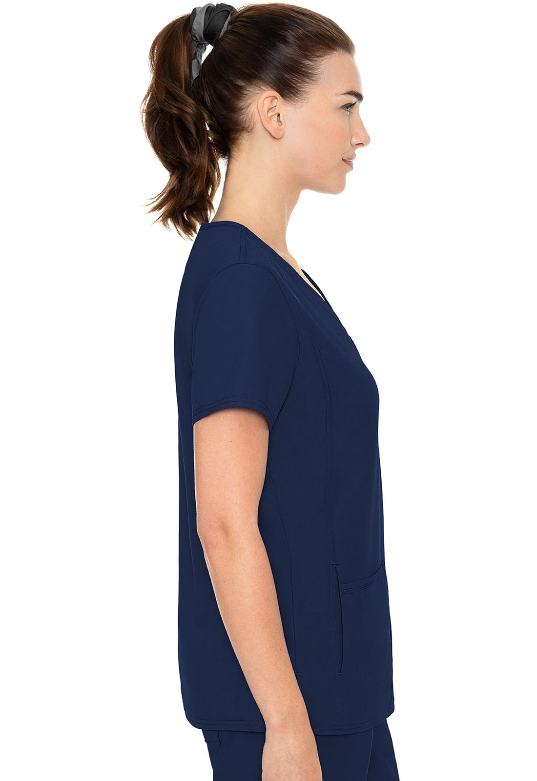 MC2468 Insight Woman's  V-Neck Side Pocket Top