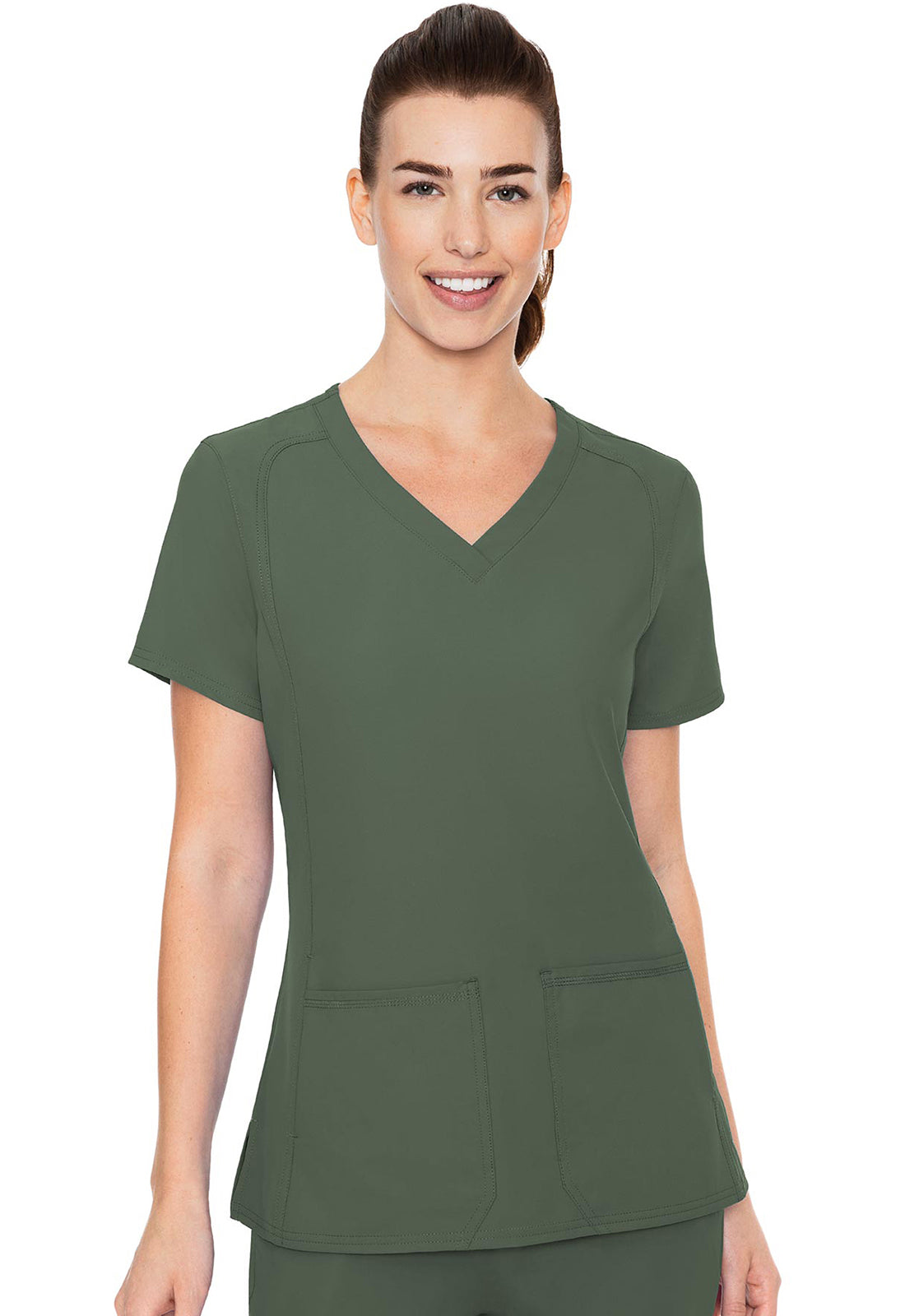 MC2468 Insight Woman's  V-Neck Side Pocket Top