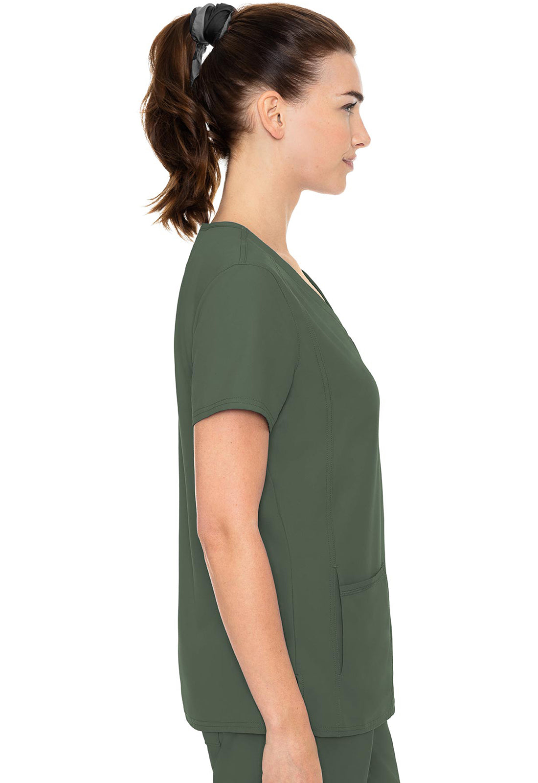 MC2468 Insight Woman's  V-Neck Side Pocket Top