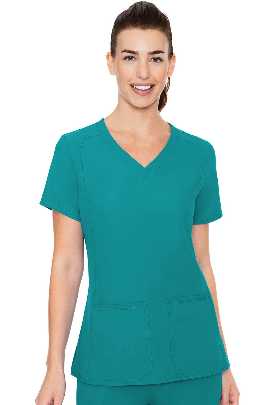 MC2468 Insight Woman's  V-Neck Side Pocket Top
