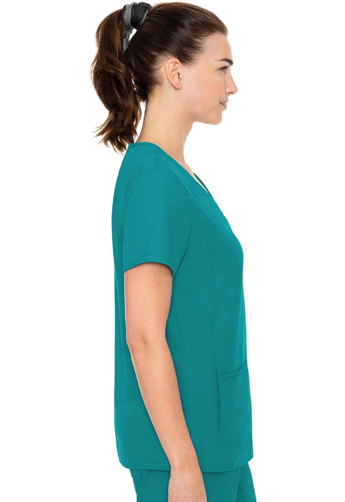 MC2468 Insight Woman's  V-Neck Side Pocket Top