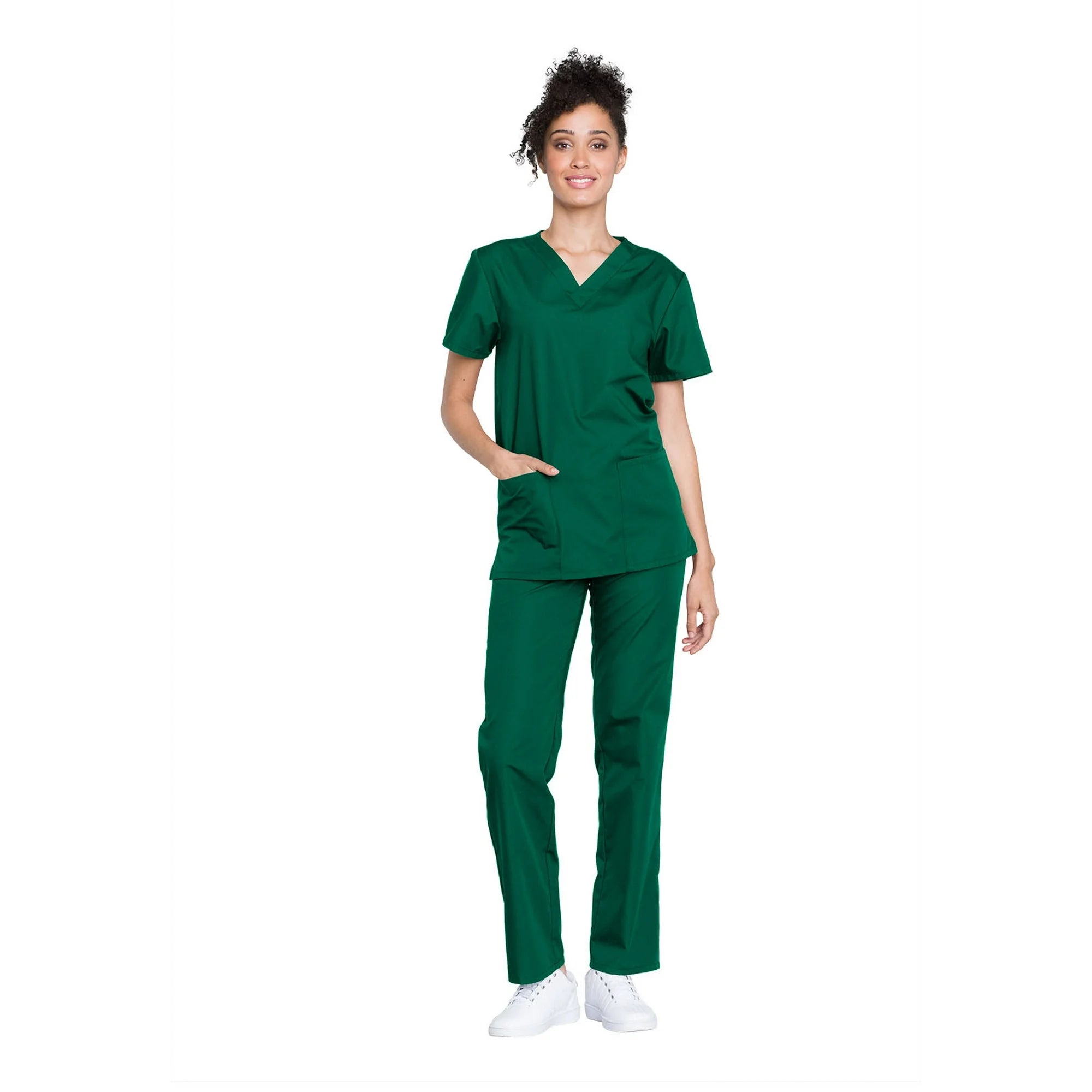 WW530c Unisex Scrub Set for Men & Women V-Neck Top & Drawstring
