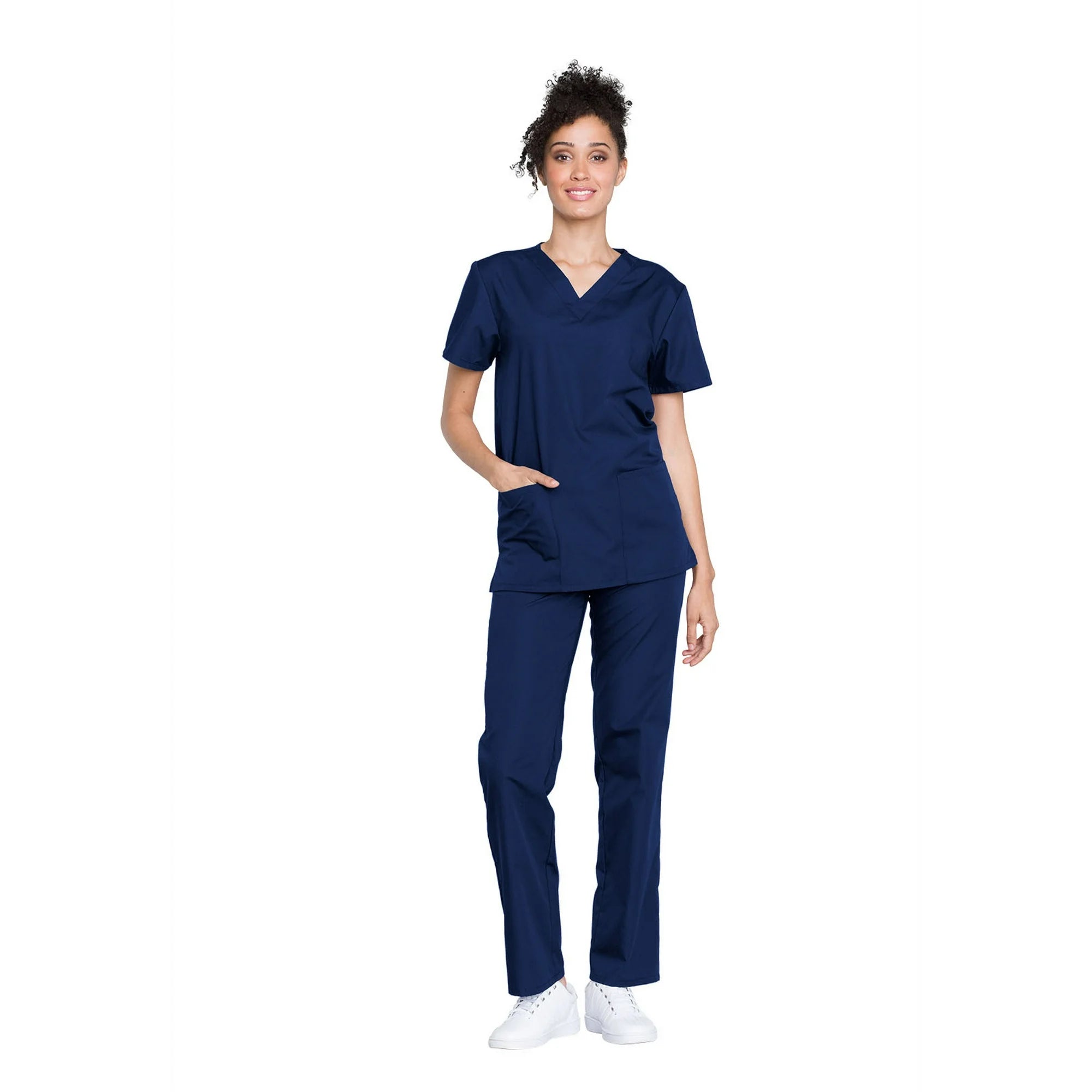 WW530c Unisex Scrub Set for Men & Women V-Neck Top & Drawstring